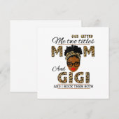 母なる神から贈られたママとジジの誕生日 招待状 (正面/裏面)