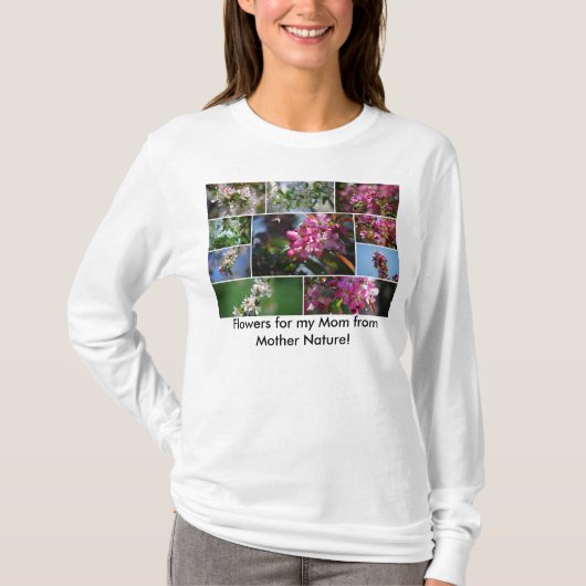 母なる自然からの母への花束!パーカー Tシャツ (正面)