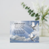 母なる詩 – ハト ポストカード (スタンド正面)