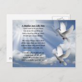 母なる詩 – ハト ポストカード (正面/裏面)