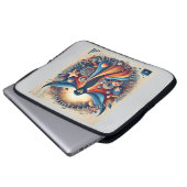 母なるAIアート ラップトップスリーブ (正面下部)