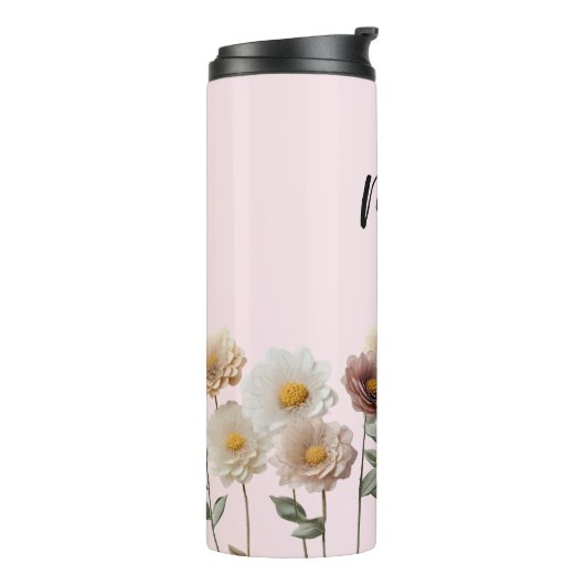 母にとって初めての贈り物として喜びを開花 タンブラー (回転左)