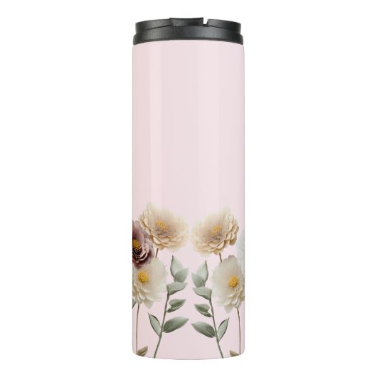 母にとって初めての贈り物として喜びを開花 タンブラー (裏面)