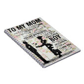 母にとって素晴らしい引用文、母がプレゼント ノートブック (右側)