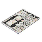 母にとって素晴らしい引用文、母がプレゼント ノートブック (左側)