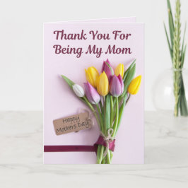 母になってくれてありがとう – 母の日帰りカード カード