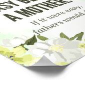 「母になることは簡単ではない」 – 金の女の子 ポスター (角)