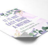 「母になることは簡単ではない」 – 金の女の子 ポスター (角)