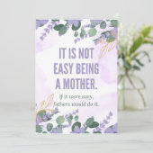 「母になることは簡単ではない」 – 金の女の子 招待状 (スタンド正面)