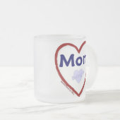 母になるのが大好き フロストグラスマグカップ (正面右)