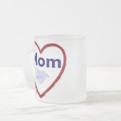 母になるのが大好き フロストグラスマグカップ (正面左)