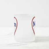 母になるのが大好き フロストグラスマグカップ (中央)