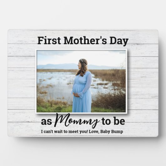 母になるほど早く妊娠した妻になる母 フォトプラーク (正面)
