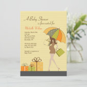 母になるシャワー招待状(白人) 招待状 (スタンド正面)