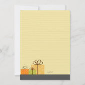 母になるシャワー招待状(白人) 招待状 (裏面)