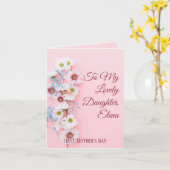 母になる娘のために – Mother's Day カード (黄色い花)