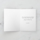 母になる娘のために – Mother's Day 招待状 (内部)