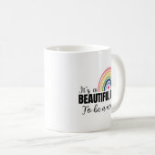 母になる美しい日レインボーマザーの日 コーヒーマグカップ (正面右)