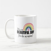 母になる美しい日レインボーマザーの日 コーヒーマグカップ (左)