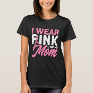 母にピンクのリボンを ピンクリボン運動 乳がん Tシャツ