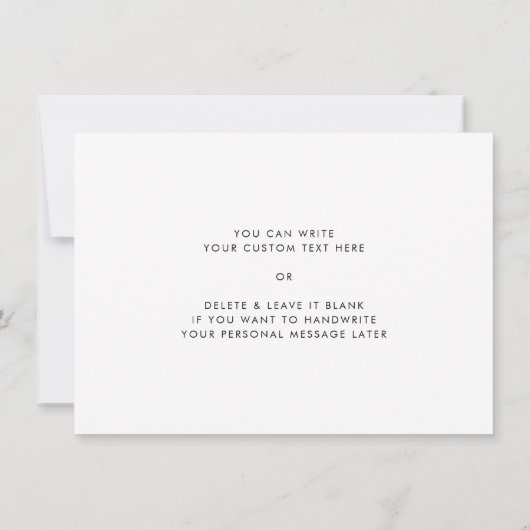 母にラベンダーの結婚式の日のカード 招待状 (裏面)