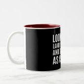 母に上陸して私をボンにする君を見ろ ツートーンマグカップ (左)