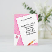 母に宛てた手紙 ポストカード (スタンド正面)