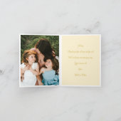 母に幸せな母の日ワイルドフラワー サンキューカード (内部)