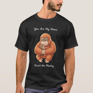 母に拒絶されたサルがぬいぐるみオランウータンに Tシャツ