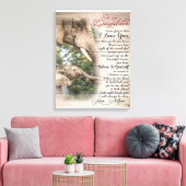 母に私の娘の手紙、女の子の誕生日ギフト キャンバスプリント (インサイチュ (リビング))