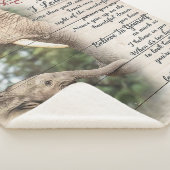 母に私の娘の手紙、女の子の誕生日ギフト シェルパブランケット (3/4)