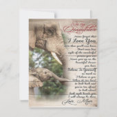 母に私の娘の手紙、女の子の誕生日ギフト 招待状 (正面)