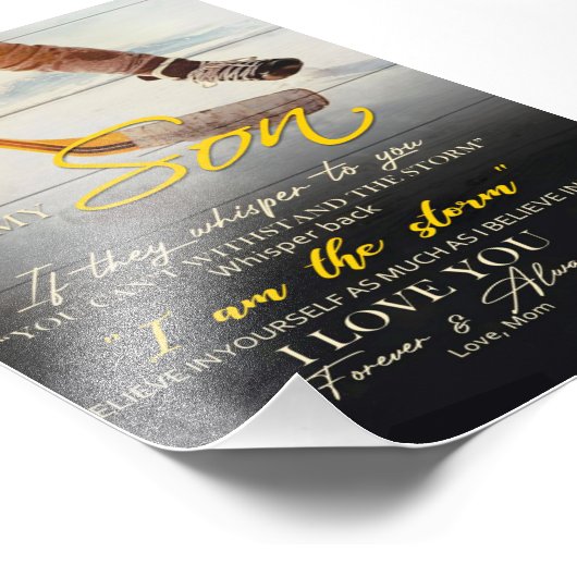 母に私の息子ギフト、息子の誕生日ギフトアイディア フォトプリント            (角)