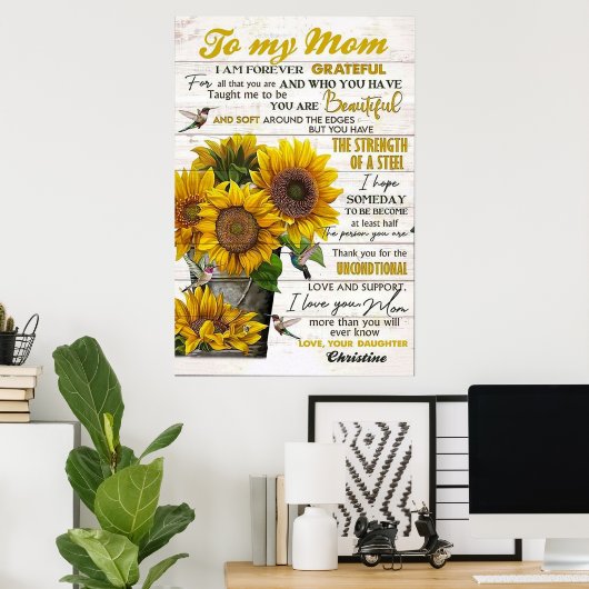 母に贈り物 ポスター (ホームオフィス)