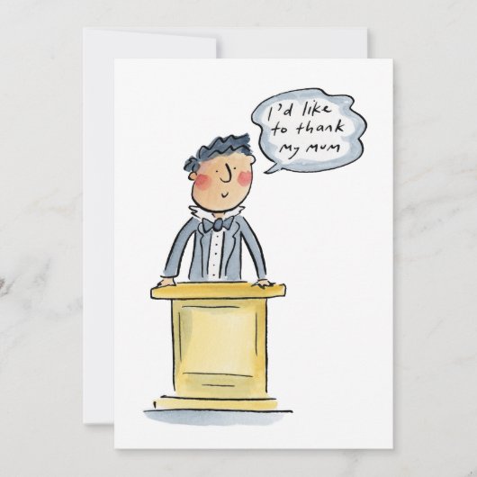 母に頼感謝していんだ 招待状 (正面)