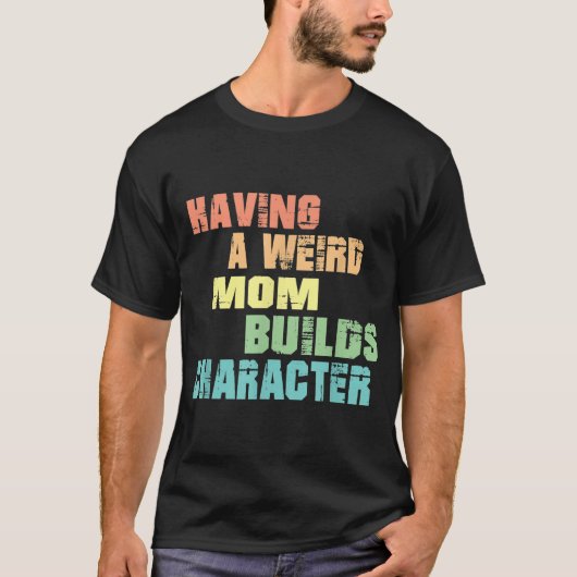 母に風変わりキャラクター Tシャツ (正面)