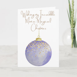 母に魔法のクリスマスを祈る シーズンカード