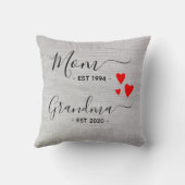 母のおばあちゃんが妊娠を始めた新しいおばあちゃん クッション (裏面)
