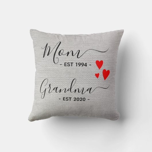 母のおばあちゃんが妊娠を始めた新しいおばあちゃん クッション (裏面)