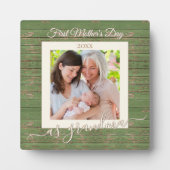 母のおばあちゃんの日の写真カスタムプレゼント フォトプラーク (正面)