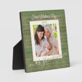 母のおばあちゃんの日の写真カスタムプレゼント フォトプラーク (正面)