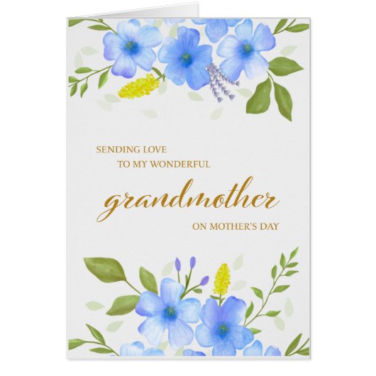 母のおばあちゃんの日帰りカード (正面)