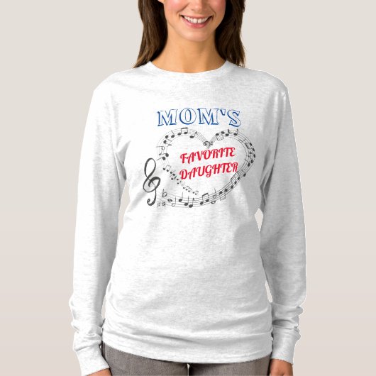 母のお気に入りの娘 Tシャツ (正面)