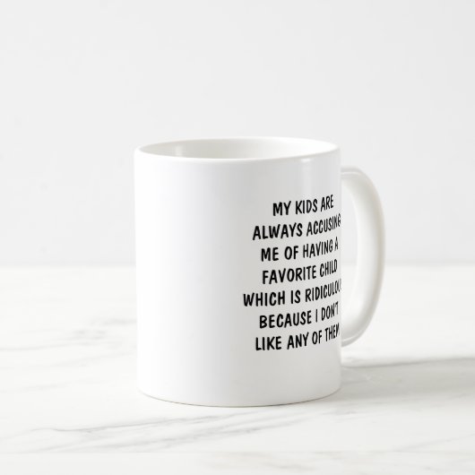 母のお気に入りの子 コーヒーマグカップ (正面右)