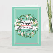 母のお気に入りの色の母の日 カード (正面)