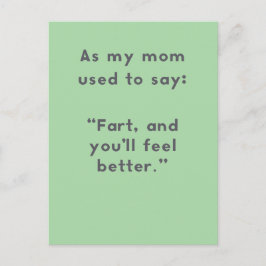 母のことわざ：ファルトと良い感じおもしろい ポストカード