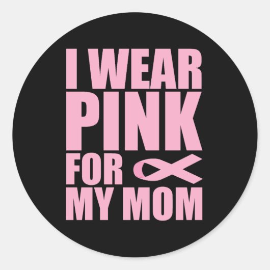母のためにピンクを着る、肝臓がん ラウンドシール (正面)