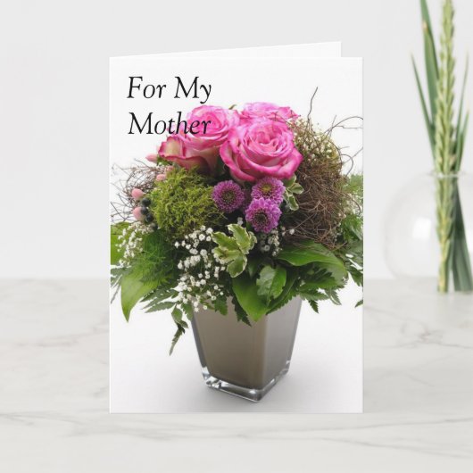 母のために。 カード (正面)