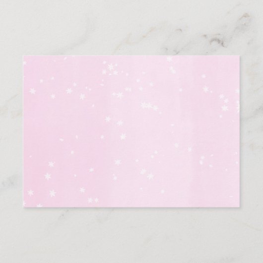 母のためのアドバイスクリスマスツリー赤ちゃんシャワー エンクロージャーカード (裏面)