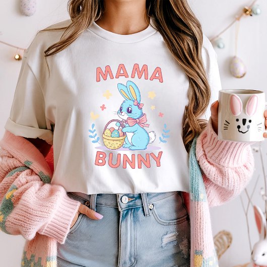母のためのイースターティー；マバニーイースターTシャツ Tシャツ